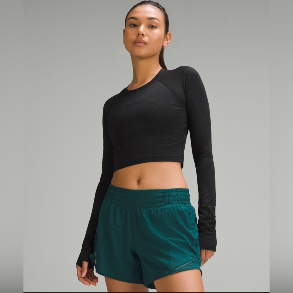 Lululemon Swiftly Tech Cropped Long Sleeve Shirt